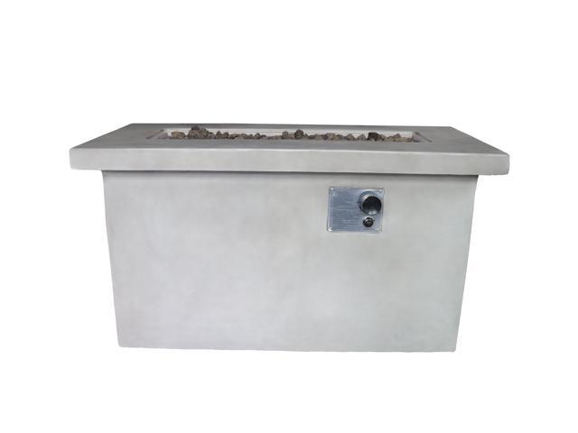 24'' H Concrete Propane/Natural Gas Outdoor Fire Pit Table