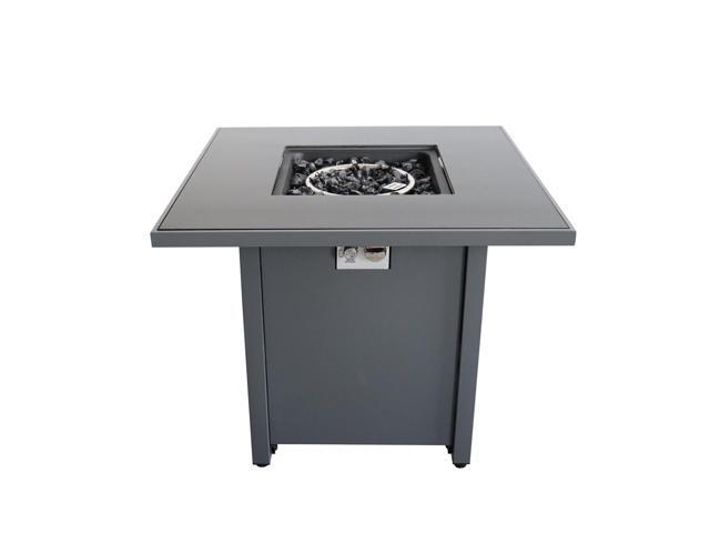 Fire Pit for Outdoor Home Garden Backyard Fireplace (30 Inch Steel Grey)