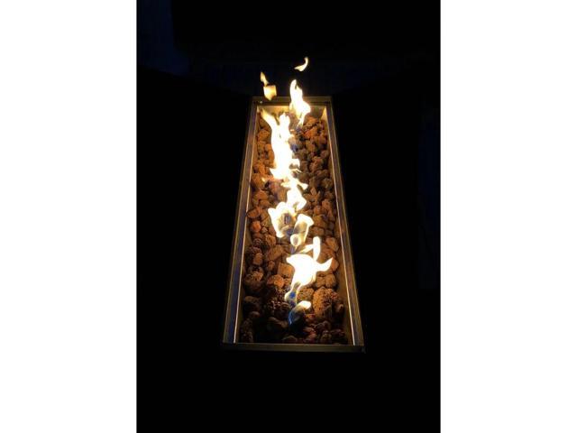 25' H x 42' W Steel Outdoor Fire Pit Table with Lid (Black)