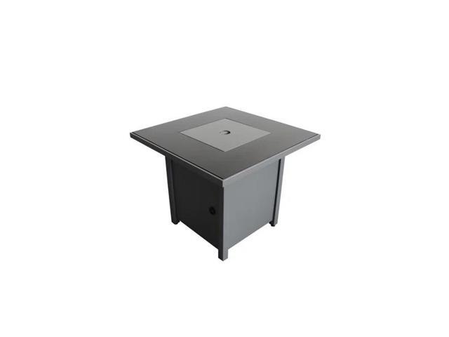 25' H x 30' W Steel Outdoor Fire Pit Table with Lid