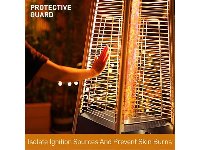 Patio Heater 48,000 BTU Outdoor Heaters for Patio Propane with Detachable Wheels, Protective Cover, Outdoor Terrace Garden Poolsid Commercial...