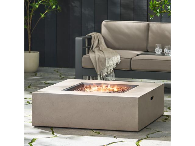 50 000 BTU SQUARE MGO FIRE TABLE TANK OUTSIDE