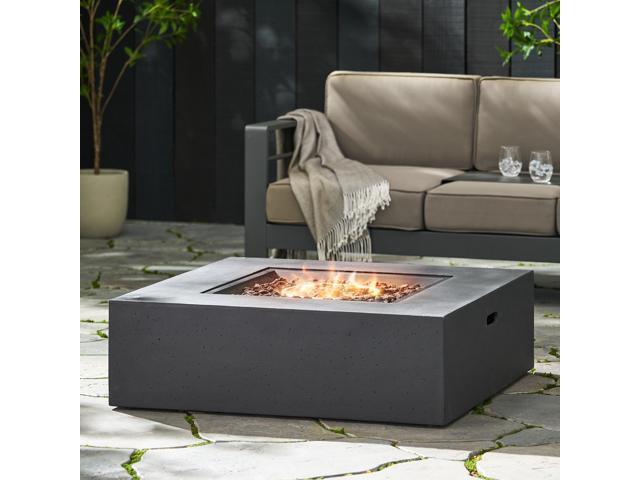 50 000 BTU SQUARE MGO FIRE TABLE TANK OUTSIDE
