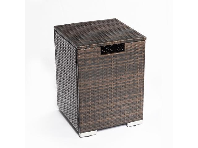 Rattan Propane Tank Cover Gas Bottle Cover Outdoor Wicker Gas Cylinder Cover