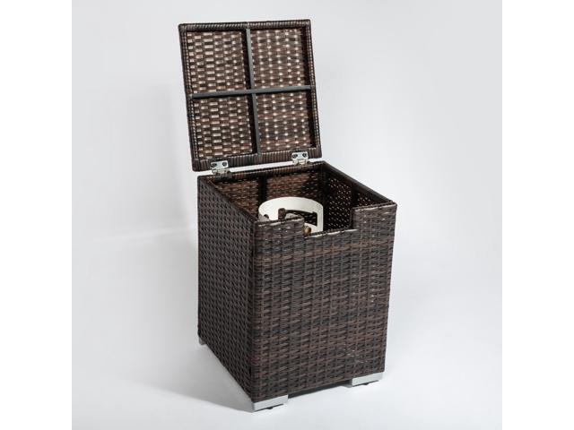 Rattan Propane Tank Cover Gas Bottle Cover Outdoor Wicker Gas Cylinder Cover