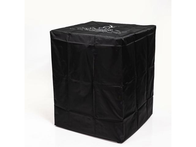 22' Propane Gas Fire Pit Table, 50000 BTU Square Steel Fire Pit with Beautiful Wicker Base for Outside Patio Deck Garden Backyard-Black