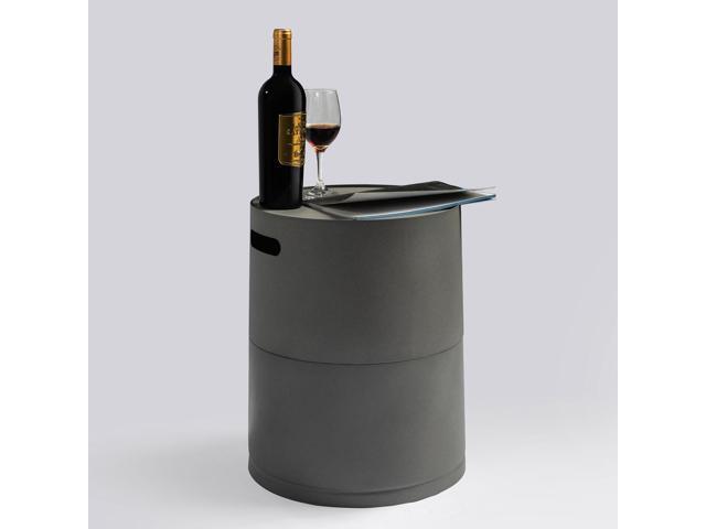 Steel Propane Tank Cover Round Tank Holder Hide-away Side Table