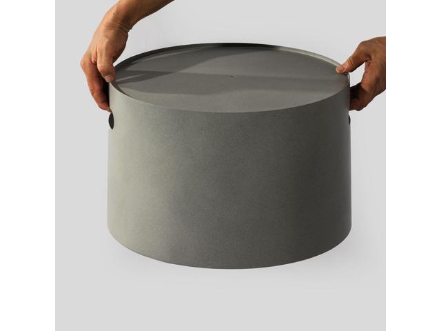 Steel Propane Tank Cover Round Tank Holder Hide-away Side Table