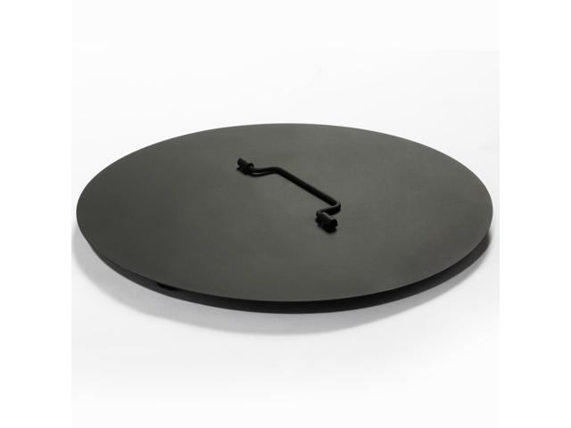 15' Propane Tabletop Gas Fire, 40000 BTU Round Steel Fire Pit for Outdoor living room Garden Balcony -Black