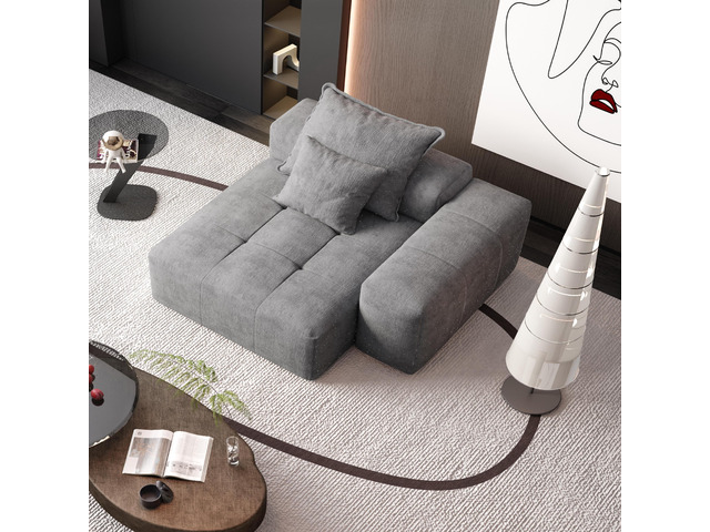 Modern Oversized Modular Sectional Sofa,Sparkling Chenille Fabric Soft Cushion S