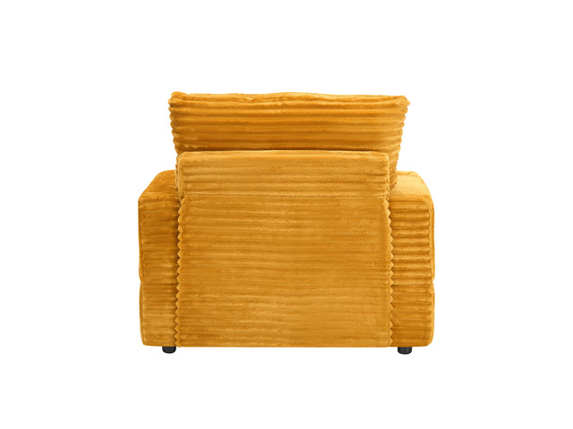 39-inch Spring upholstered armchair and Ottoman set - comfortable single sofa wi