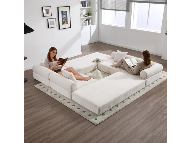 UNITED WE WIN convertible folding sofa bed, with fixed frame and pillow back han