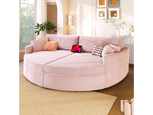 Oversized Double Chaise Lounge Sofa 102.3' Sofa Bed Upholstered Loveseat Sofa Co