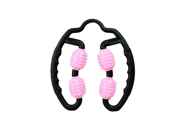 Gemdeck Muscle 4 Wheels Roller Trigger Point Massager Stick Muscle Relieve Leg Neck Arms Waist Sore Back Yoga Workout Exercise