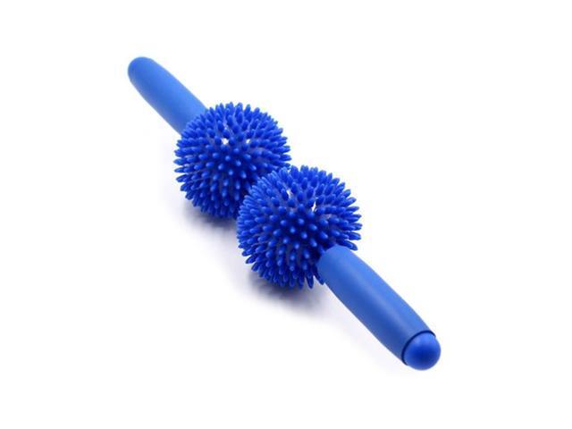 Gemdeck Fascia Massage Roller Sticks,Muscle Roller Sticks Deep Tissue for Neck, Leg, Back, Body Yoga Massage Stick 2 Balls Tools