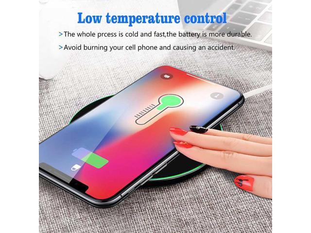 Gemdeck Wireless Charger 10W Max Fast Wireless Charging Pad Fast Charging Pad [2-PACK]