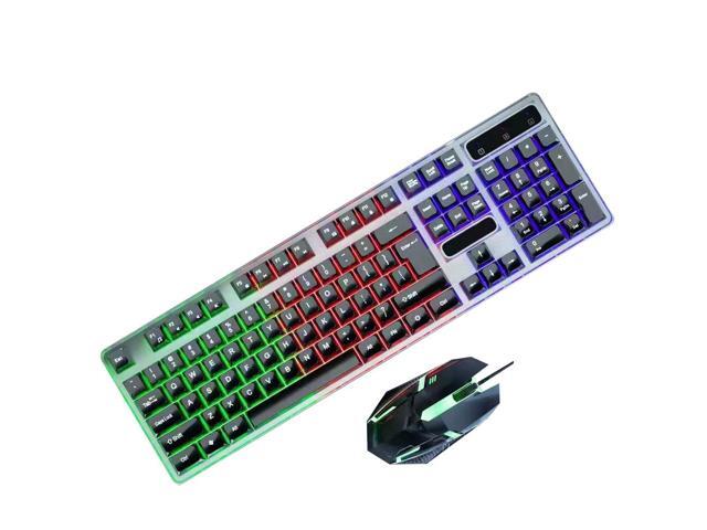 Gemdeck Mechanical Gaming Keyboard, Multi Color RGB Illuminated LED Backlit Wired Keyboard