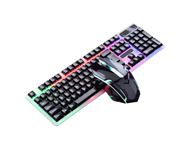 Gemdeck Mechanical Gaming Keyboard, Multi Color RGB Illuminated LED Backlit Wired Keyboard
