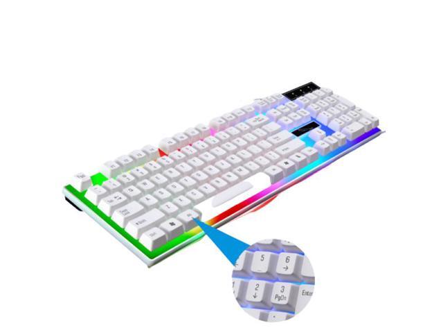 Gemdeck Wired Gaming Keyboard and Mouse Combo RGB Backlit Gaming Keyboard for Windows PC Gamers Black