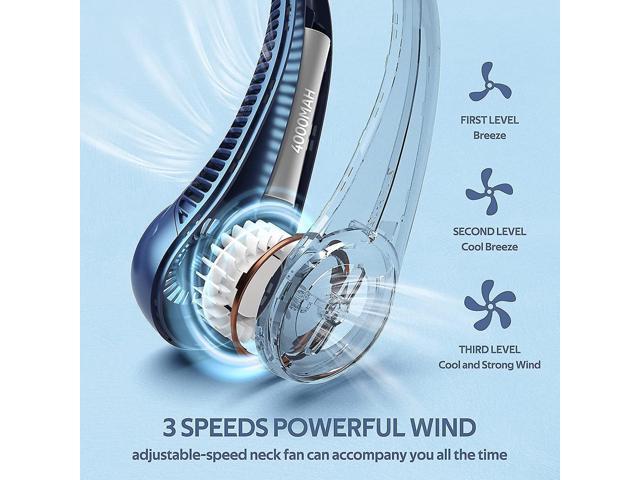 Gemdeck Neck Fan, Portable Hands Free Bladeless Neck Fan