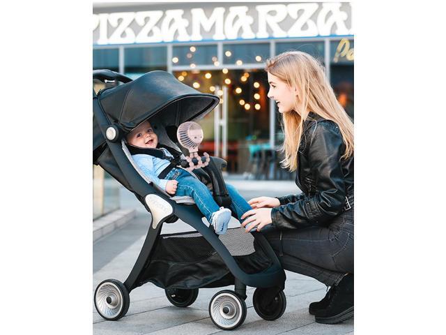 Gemdeck Small Portable Fan Rechargeable and Handheld USB Cooling Fan Mini Stroller Fan Clip-on