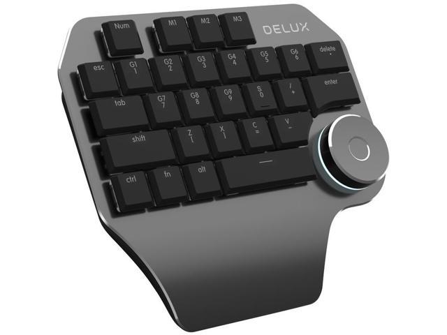 Gemdeck One Hand Gaming Keyboard RGB Backlit 29 Keys Portable Mini Gaming Keyboard