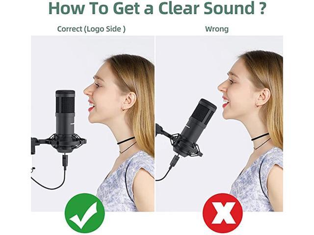 Gemdeck USB Streaming PC Microphone, Professional 192KHZ/24Bit Studio Cardioid Condenser Mic Kit