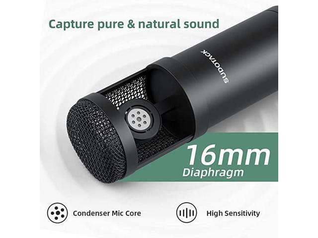 Gemdeck USB Streaming PC Microphone, Professional 192KHZ/24Bit Studio Cardioid Condenser Mic Kit
