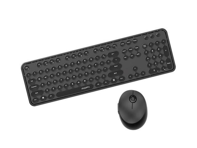 Gemdeck Wireless Mini Keyboard and Mouse Combo Vintage Round Keycaps