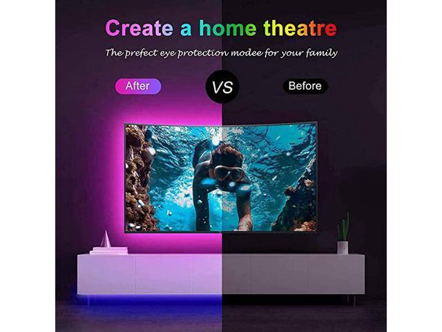Gemdeckv Led Lights for Bedroom Reemeer, Led Strip Lights Music Sync Color Changing Led Lights with App Control and Remote, Led Light Strips for...