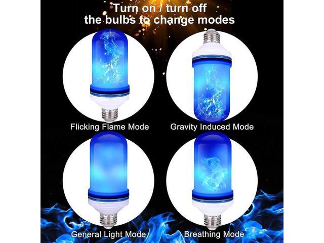 Gemdeck Flame Lamp Flame Effect Bulb, LED Flickering Light Bulb 2Pack
