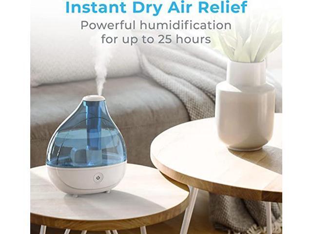 Gemdeck Ultrasonic Cool Mist Humidifier - Quiet Air Humidifier for Bedroom for 360° Rotation Nozzle