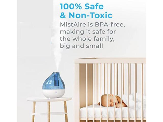 Gemdeck Ultrasonic Cool Mist Humidifier - Quiet Air Humidifier for Bedroom for 360° Rotation Nozzle