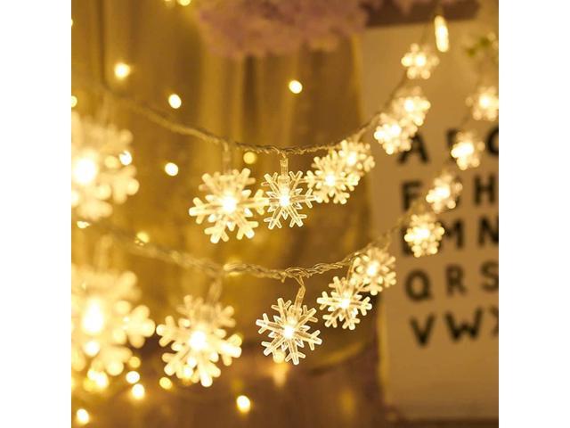 Photos - LED Strip Gemdeck 2pcs Christmas Snowflake Fairy Lights 9.8ft 20LEDS String Lights X