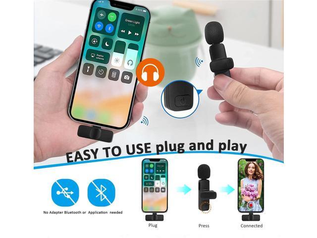 Gemdeck Professional Wireless Lavalier Lapel Microphone, Omnidirectional Condenser Recording Mic