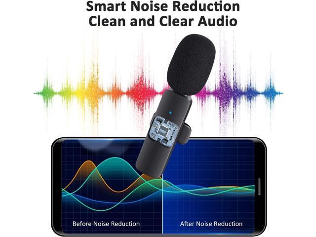 Gemdeck Professional Wireless Lavalier Lapel Microphone, Omnidirectional Condenser Recording Mic