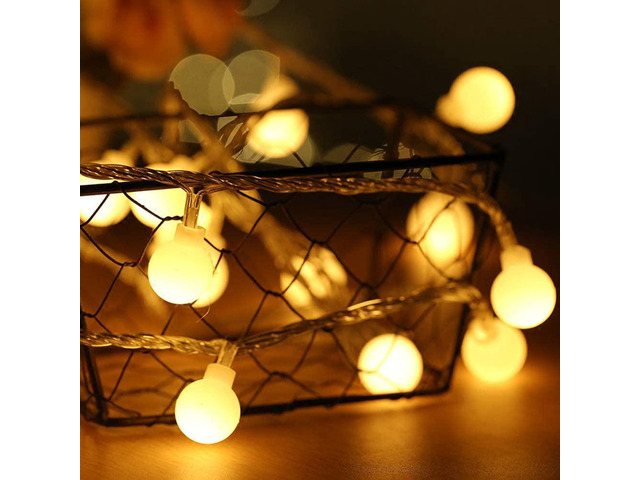 Gemdeck Plug in LED String Lights, 6m 40 LED Bulb Warm White Globe Fairy Lights for Holiday/Christmas/Wedding/Party Indoor Outdoor Decoration