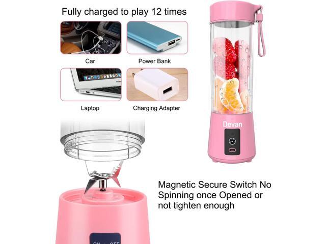 Gemdeck Portable Blender Smoothies Personal Blender Mini Shakes Juicer Cup USB Rechargeable