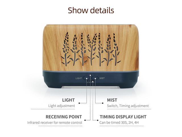 Gemdeck 200ml Flame Night Light Usb Humidifier Essential Oil Diffuser, Silent Aromatherapy Atomizer Diffuser