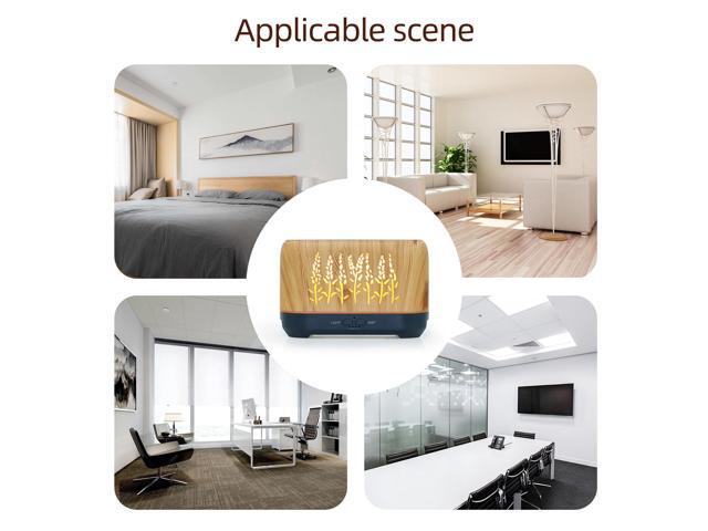 Gemdeck 200ml Flame Night Light Usb Humidifier Essential Oil Diffuser, Silent Aromatherapy Atomizer Diffuser