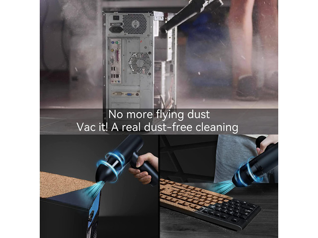 Gemdeck Hand Held Vacuums Cleaner Electronics Compressed Air Dusters for Keyboard Desk