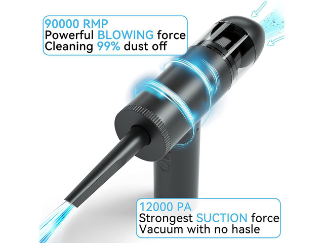 Gemdeck Hand Held Vacuums Cleaner Electronics Compressed Air Dusters for Keyboard Desk