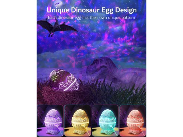 Gemdeck Dinosaur Eggs Galaxy Star Projector, Bluetooth Nebula LED Star Light Projector for Bedroom Home Ceiling Decor Party