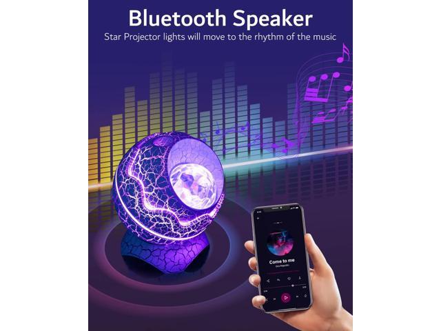 Gemdeck Dinosaur Eggs Galaxy Star Projector, Bluetooth Nebula LED Star Light Projector for Bedroom Home Ceiling Decor Party