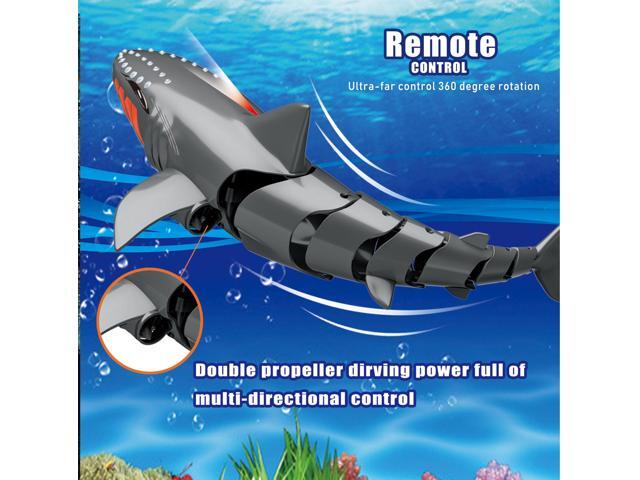 Gemdeck Remote Control Electric Toy Waterproof Shark Simulation Prank RC Animal Toy Gift