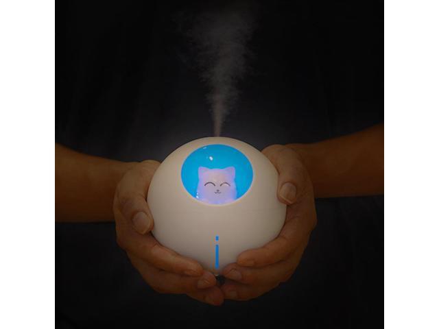 Gemdeck Cat Humidifiers Air Diffuser Portable Mini Humidifier with Night Light