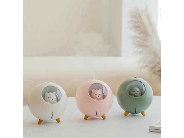 Gemdeck Cat Humidifiers Air Diffuser Portable Mini Humidifier with Night Light