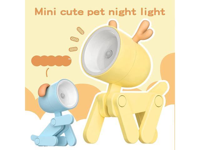 Gemdeck 4pcs Led Night Lights Cute Rabbit Night Lamp Portable Desk Lamp