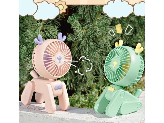 Gemdeck USB Desk Fan Portable Mini Puppy Dog Desk Fan Table Fan