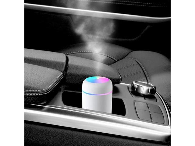 Gemdeck 300ml Mini Air Humidifier Ultrasonic Aroma Essential Oil Diffuser Auto Shut-off USB Mist Sprayer Home Car Air Humidifier Light Pink